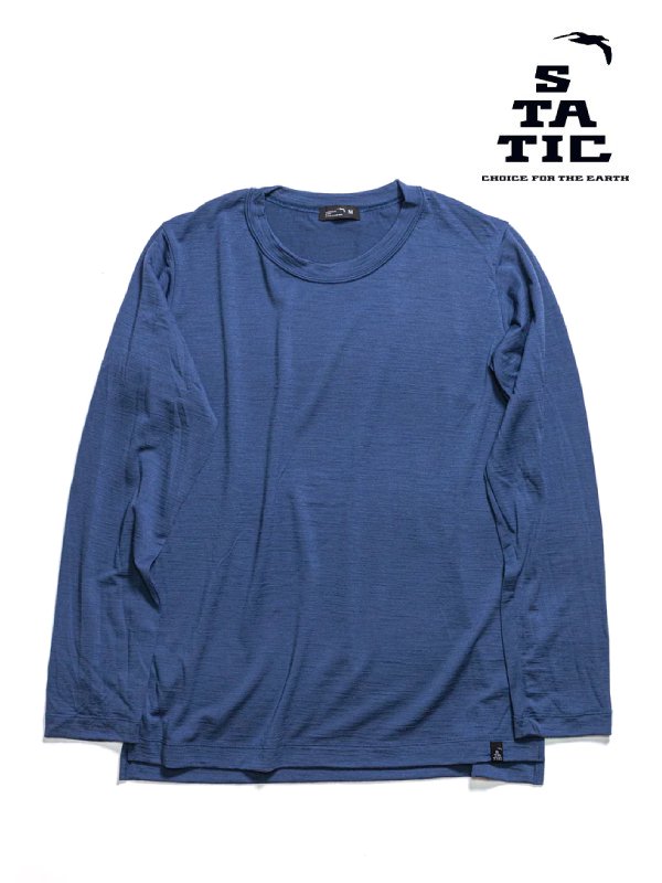 Women's RAW L.W. L/S SHIRTS #OceanBlue [100823]｜STATIC
