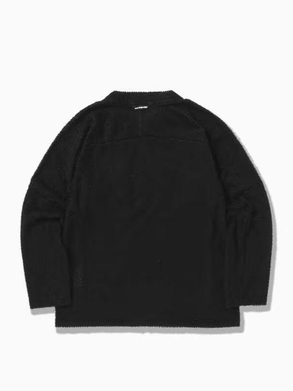 andwander｜アンドワンダー alpha direct pullover #black [5743244024