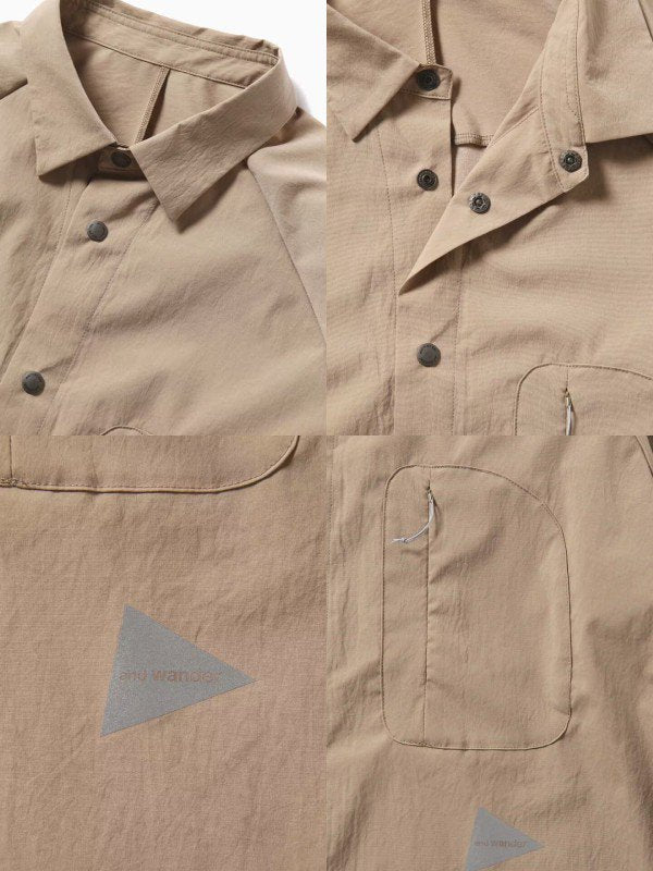 Women's fleece base LS shirt #beige [5743253026] ｜andwander
