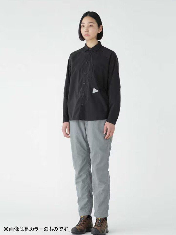 andwander|アンドワンダー Women's fleece base LS shirt andwander|アンドワンダー Women's fleece base LS shirt