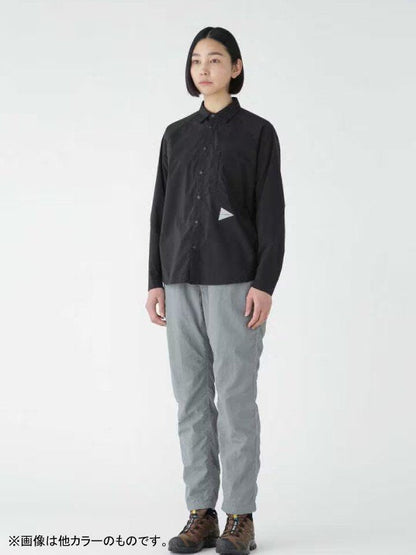 Women's fleece base LS shirt #khaki [5743253026] ｜andwander
