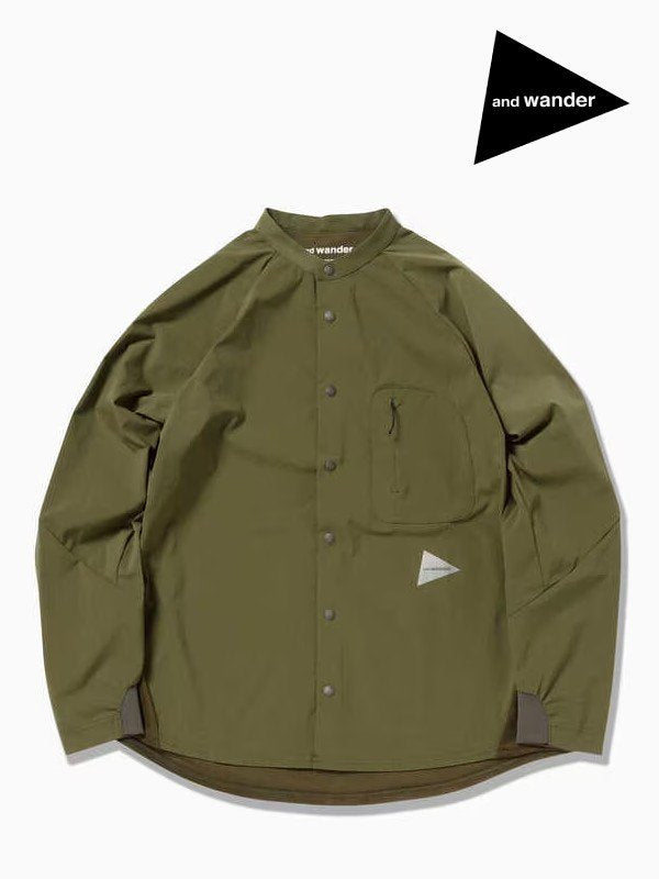 女士抓绒底领衬衫 #卡其色 [5743253027] | andwander