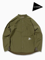 女士抓绒底领衬衫 #卡其色 [5743253027] | andwander