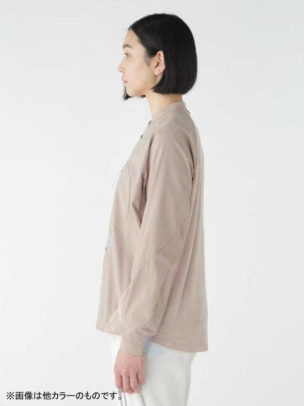 女士抓绒底领衬衫 #卡其色 [5743253027] | andwander
