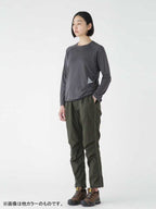 Women's power dry jersey raglan LS T #brown [5743264029] ｜andwander