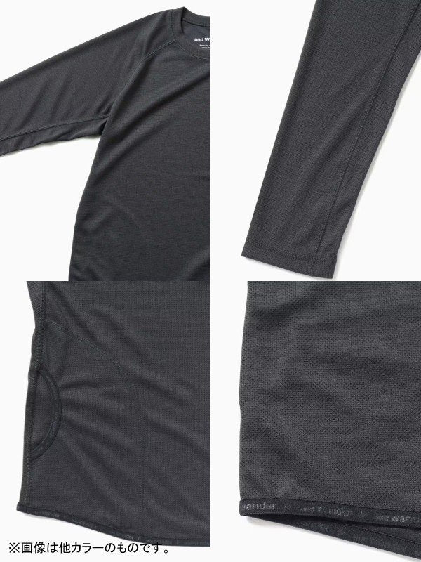 power dry jersey raglan LS T #black [5743264029] ｜andwander