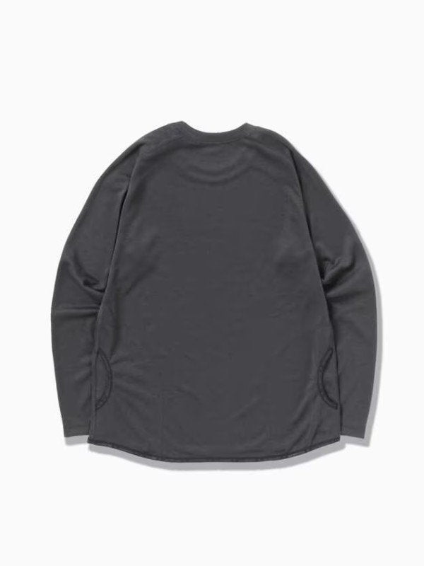 power dry jersey raglan LS T #charcoal [5743264029] ｜andwander