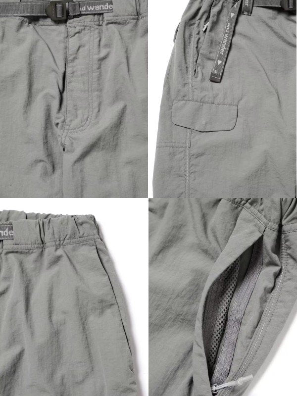 女士纽约塔夫绸徒步裤 #灰色 [5743252037]｜andwander