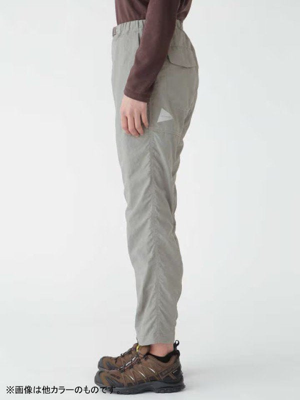 andwander｜アンドワンダー Women's Ny taffeta hiker pants #d.green