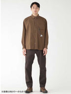 light w cloth shirt #navy [5743283071] ｜andwander