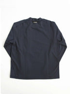 hybrid warm pocket LS T #navy [5743284075] ｜andwander
