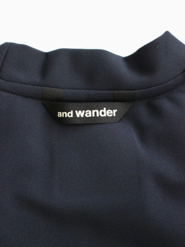 hybrid warm pocket LS T #navy [5743284075] ｜andwander