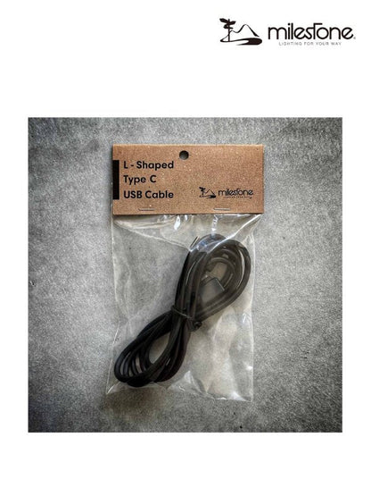 L-Shaped Type-C USB Cable [USBtypeC ケーブル]｜milestone
