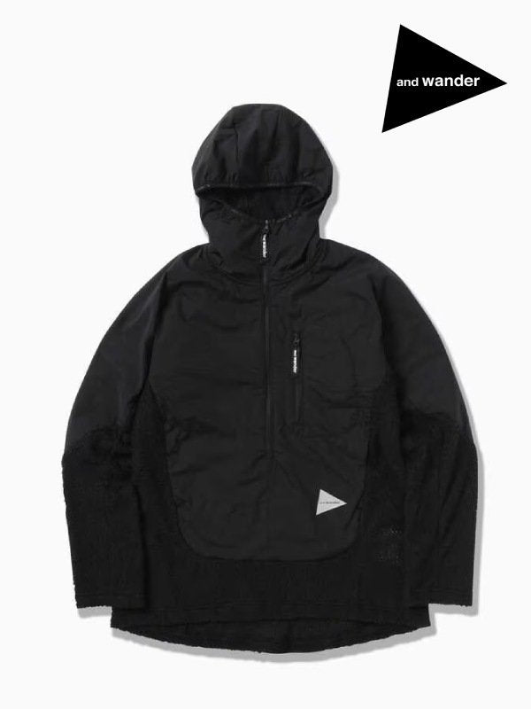 Women's alpha direct hoodie #black [5743241023] ｜andwander