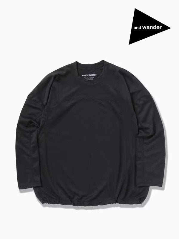 Women's power dry jersey  LS T (W) #black [5743264030] ｜andwander