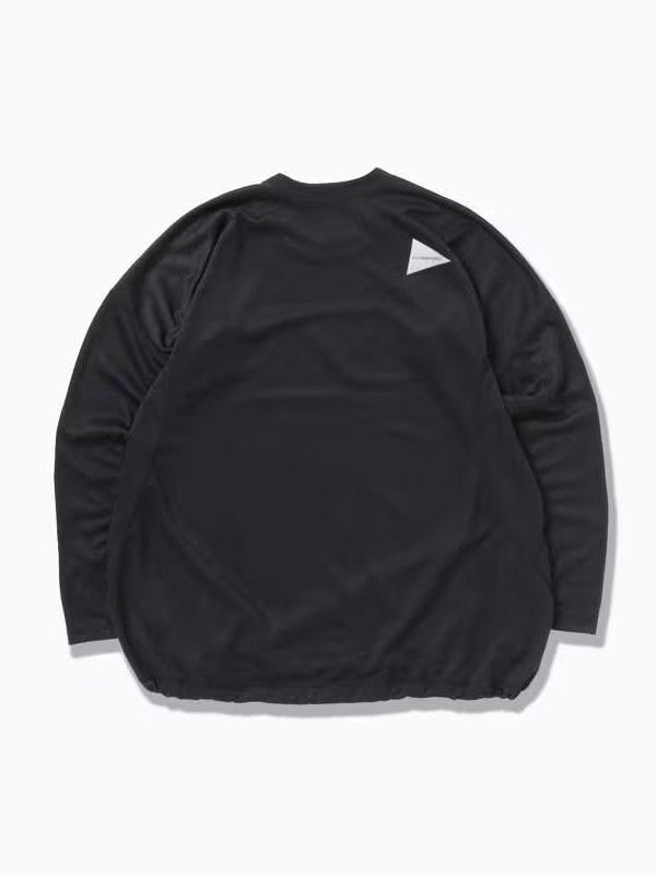 andwander｜アンドワンダー Women's power dry jersey LS T (W) #black