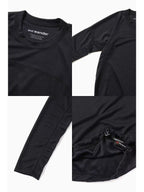 Women's power dry jersey  LS T (W) #black [5743264030] ｜andwander