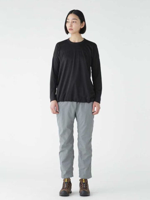 Women's power dry jersey  LS T (W) #black [5743264030] ｜andwander