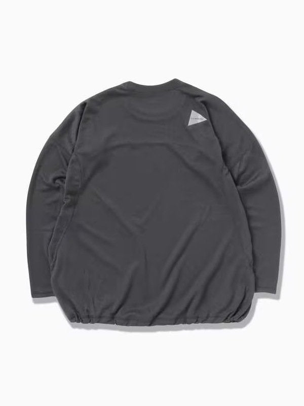 Women's power dry jersey  LS T (W) #charcoal [5743264030] ｜andwander