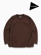 Women's power dry jersey  LS T (W) #brown [5743264030] ｜andwander