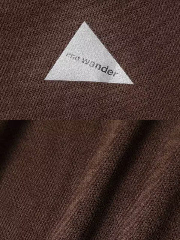 Women's power dry jersey  LS T (W) #brown [5743264030] ｜andwander