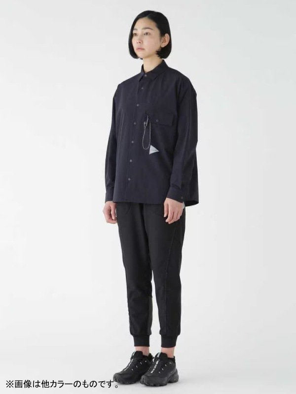 女士轻薄棉衬衫 #l.灰色 [5743283071]｜andwander