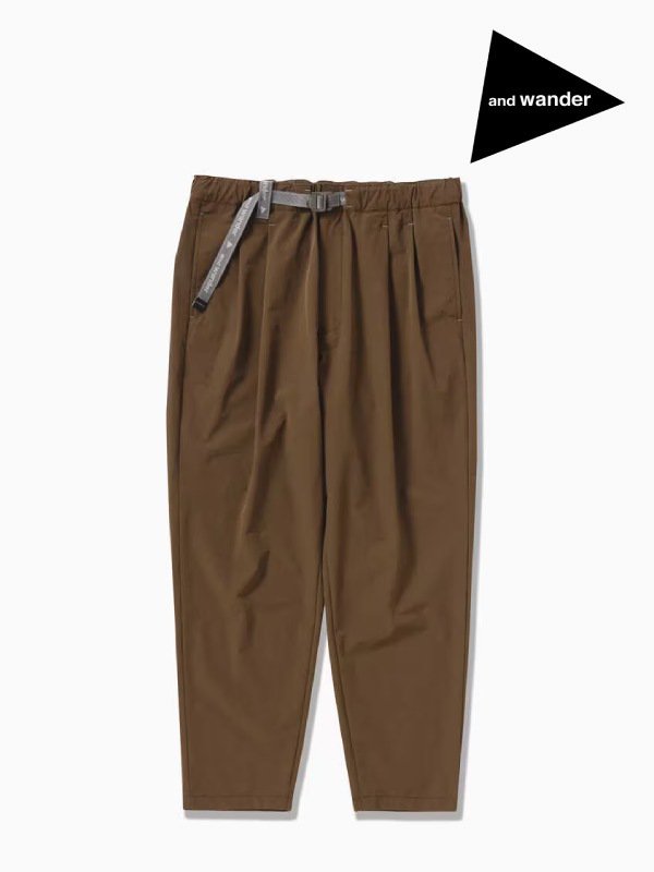 light w cloth pants #brown [5743282072] ｜andwander