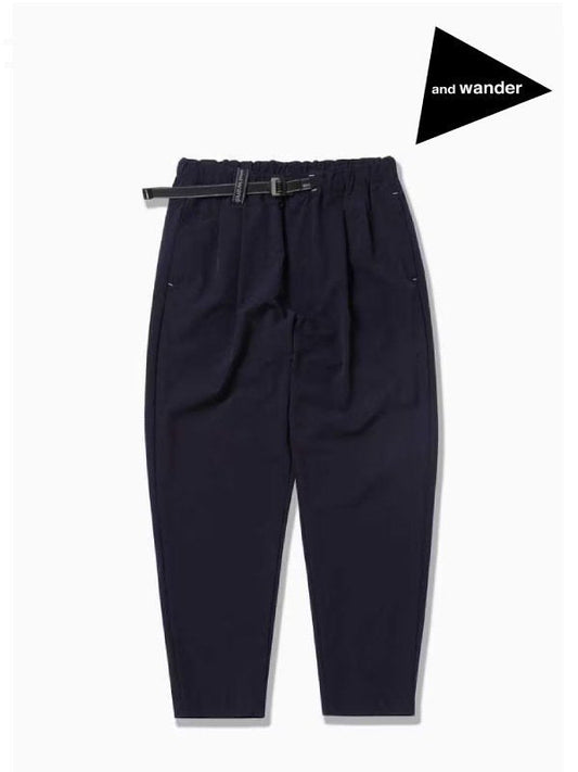 light w cloth pants #navy [5743282072] ｜andwander