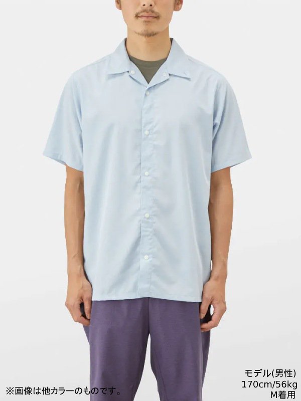 Bamboo Short Sleeve Shirt　インディゴ。メンズ Mサイズ