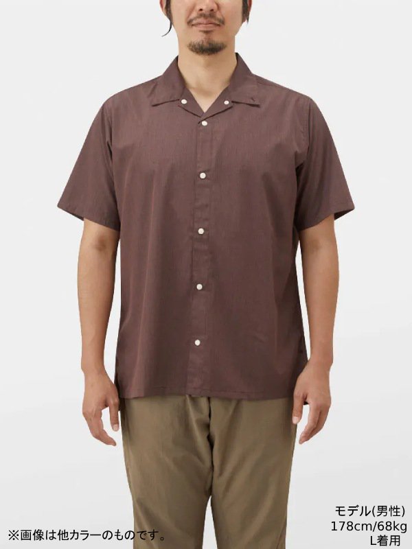 Bamboo Short Sleeve Shirt　インディゴ。メンズ Mサイズ
