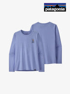 Women's L/S Cap Cool Daily Graphic Shirt - Lands #FNPX [45165]｜patagonia