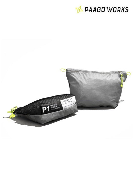 W-FACE Pouch 1 #GRAY [US101GRY] | PAAGO WORKS
