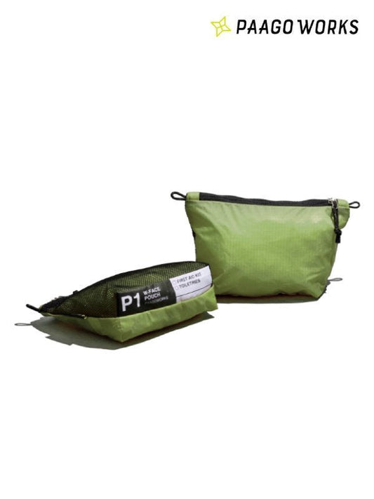 W-FACE Pouch 1 #MOSS GREEN [US101MGN] | PAAGO WORKS
