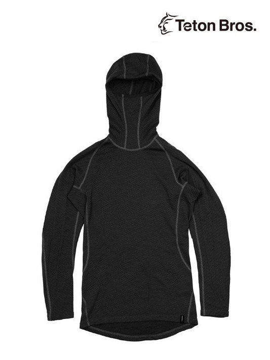 MOB Wool Hoody (Men) #Black ｜Teton Bros.