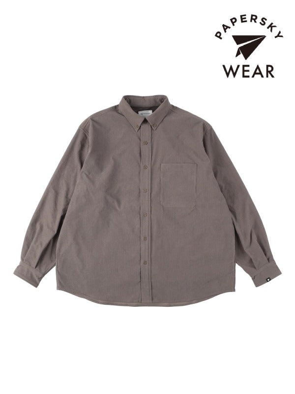HIKE&BIKE CAVE CORDUROY BIG SHIRT #GRAYGE｜PAPERSKY WEAR
