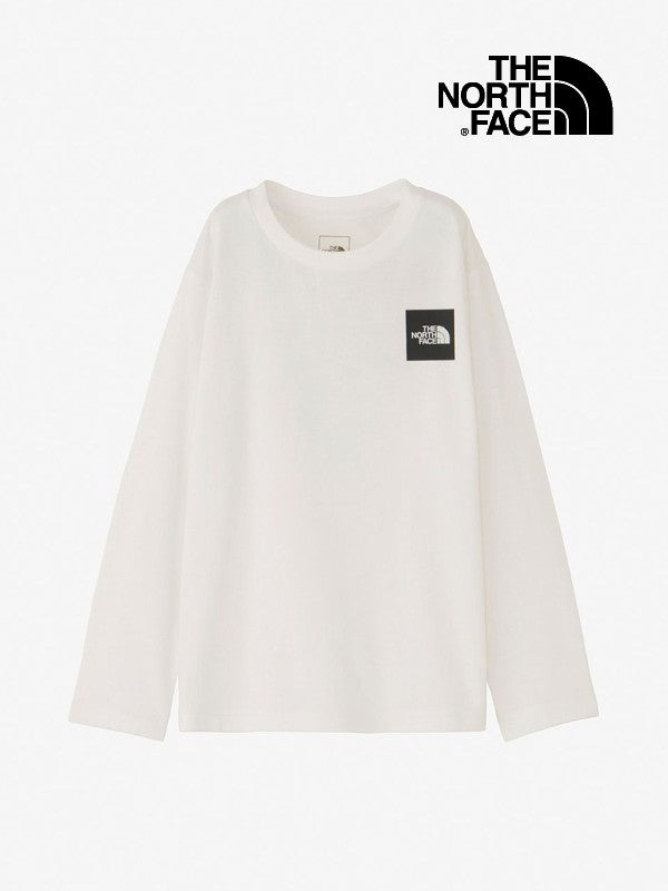 Kid's L/S Small Square Logo Tee #WW [NTJ32357｜THE NORTH FACE【Outlet_40】