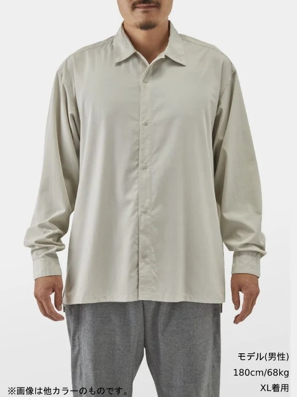 山と道　bamboo shirt Gray  S