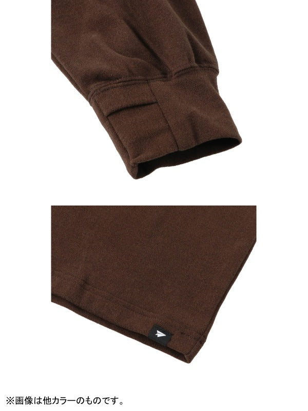 SKIN WARM MOCKNECK LONG T-SHIRT #KHAKI｜PAPERSKY WEAR