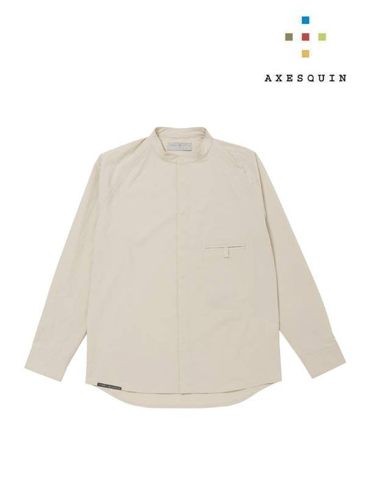 Soft shell band collar shirt #Hijiro [021055] | AXESQUIN