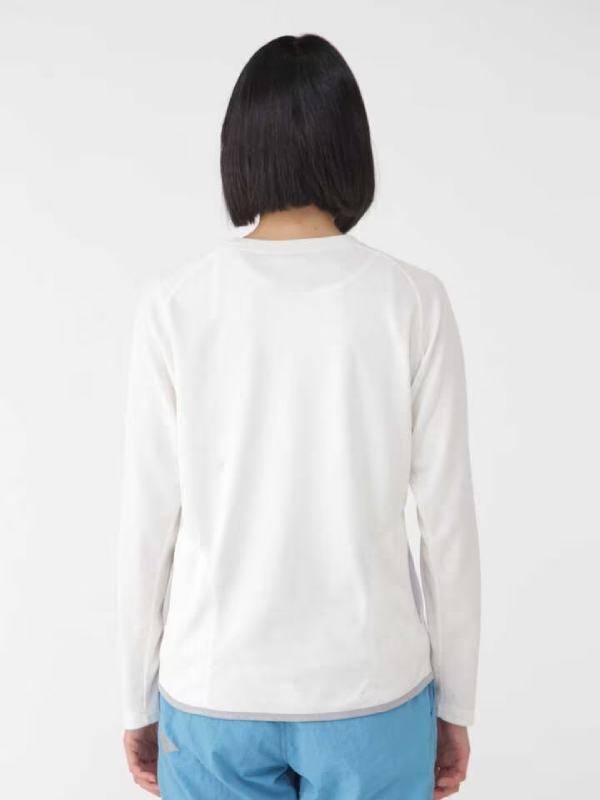 Women's power dry jersey raglan  LS T #031/off white [4164134]｜and wander
