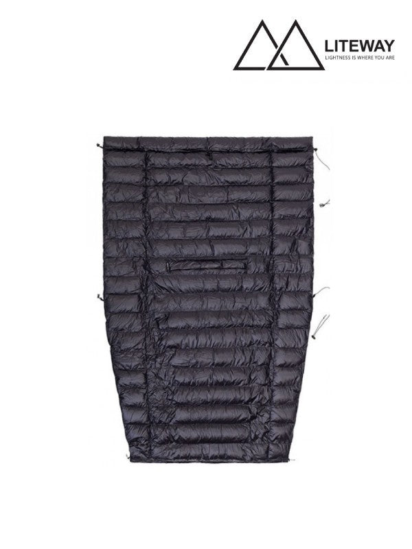SLEEPER QUILT 850+ FP / -2℃ #Black [slequilt 850]｜LITEWAY