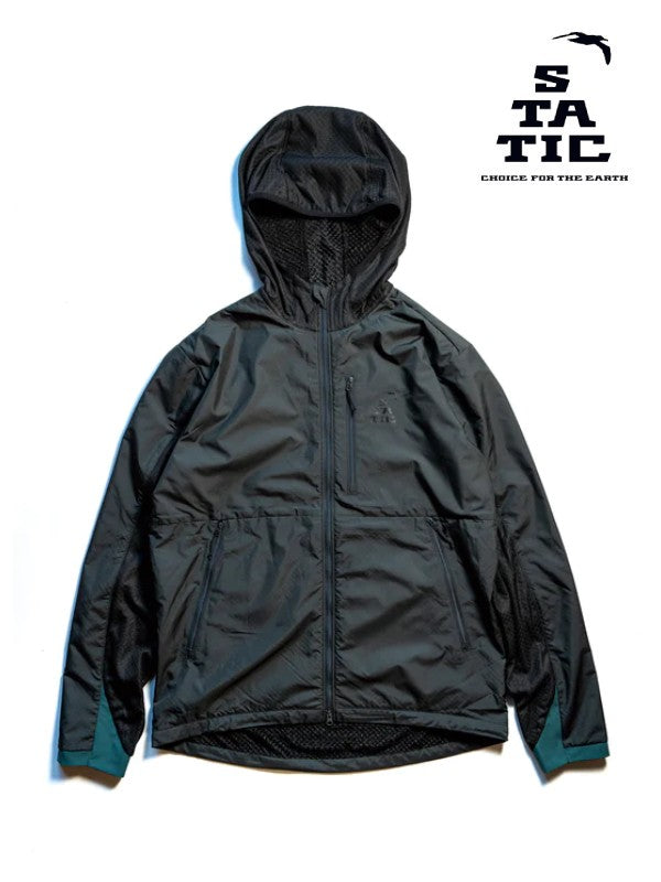 ADRIFT HOODY WITH SHELL #Carbon/Black [103823]｜STATIC