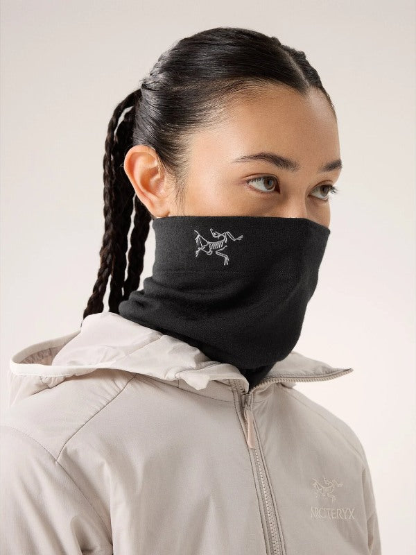 Rho Lightweight Wool Neck Gaiter #Black [L07982300]｜ARC'TERYX