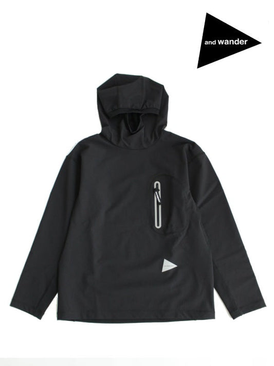 hybrid warm pocket hoodie #black [5743284074]【TIME_SALE_and_wander/AXESQUIN】