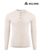 Warmwool Grandad Shirt [M] #Beige Melange [101717]｜ACLIMA