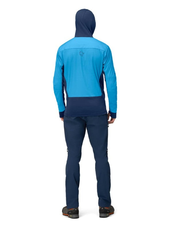 falketind Alpha90 insulated Zip Hood #Hawaiian surf/Indigo Night [1803-23]｜Norrona