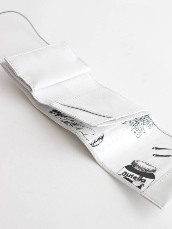 multi wallet レザー #white ｜holo