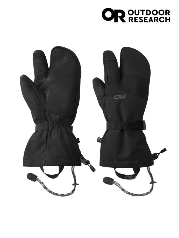 Men's Highcamp 3-Finger Gloves #Black [19842009001] | OUTDOOR RESEARCH