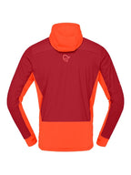 falketind Alpha90 insulated Zip Hood #Arednalin/Rhubarb [1803-23]｜Norrona