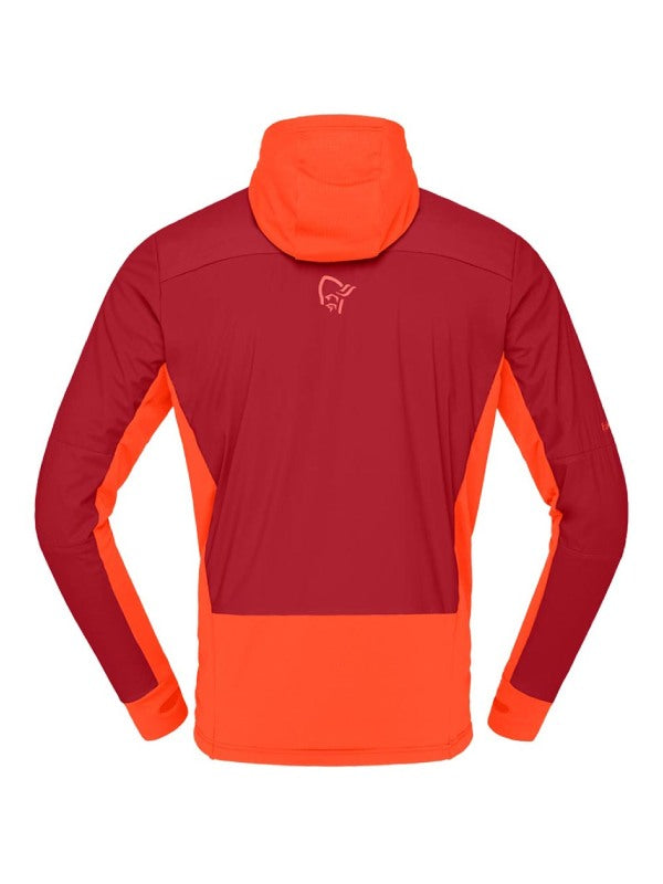 falketind Alpha90 insulated Zip Hood #Arednalin/Rhubarb [1803-23]｜Norrona